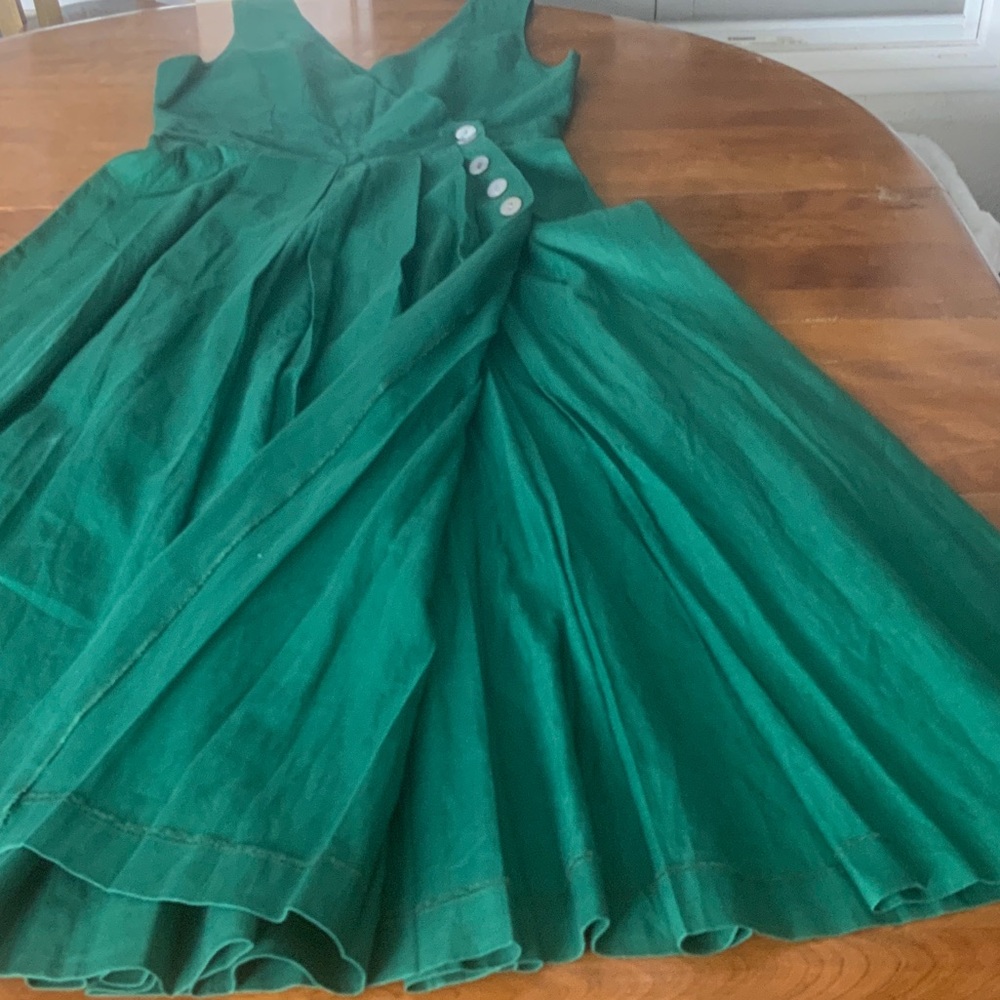 Kenar Emerald Green Midi Dress - Picture 9 of 9